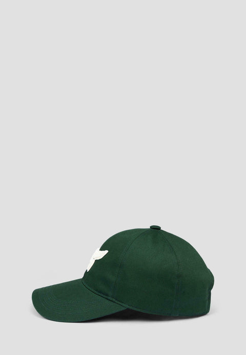 MCM Men's Dark Green Essential EMB Cotton Cap Hat | MCM In Lebanon