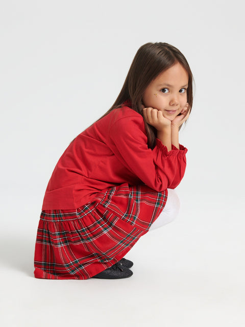 Sinsay Girl's Red Decorative Collar Long-Sleeve Blouse | Sinsay In Lebanon