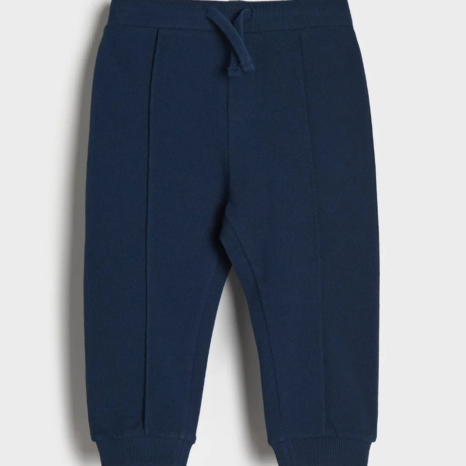Sinsay Baby Boy's Navy Ribbed Ankle Sweatpant