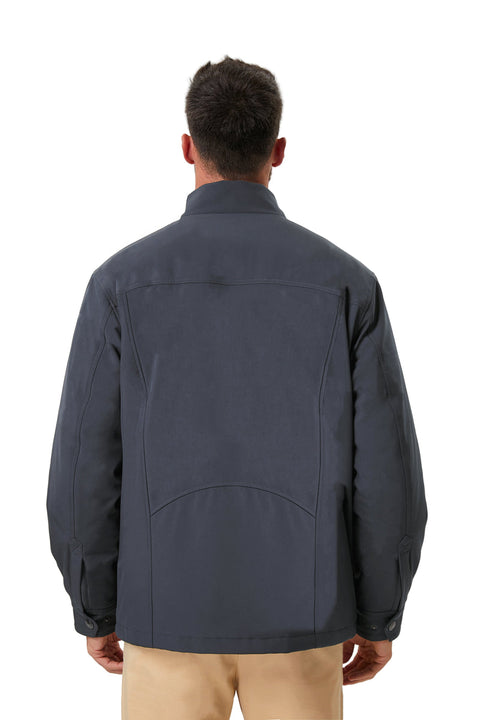 Hawke & Co Men's Dark Gray Cortland Flannel Lined Soft Shell Jacket|Hawke & Co In Lebanon