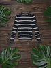 Sinsay Women's Black & White Striped Slim Fit Blouse | Sinsay In Lebanon