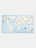 Sinsay  World Map Animals 65 cm x 35 cm Wall Sticker | Sinsay in Lebanon