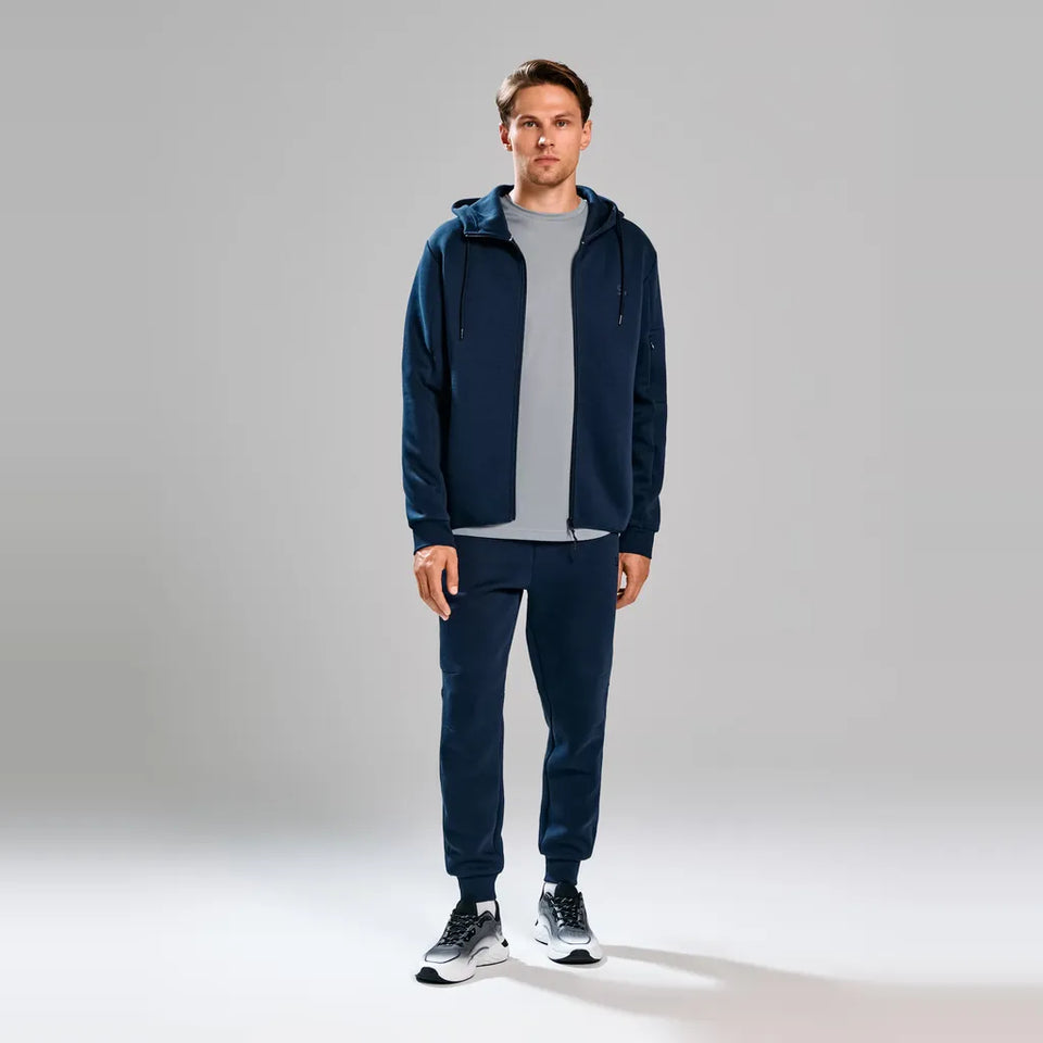 Sinsay Men's Navy Elastic Drawstring Waistband Sweatpants