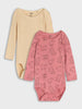 Sinsay Baby Girl's Beige & Pink Printed Pack Of 2 Bodysuits | Sinsay In Lebanon