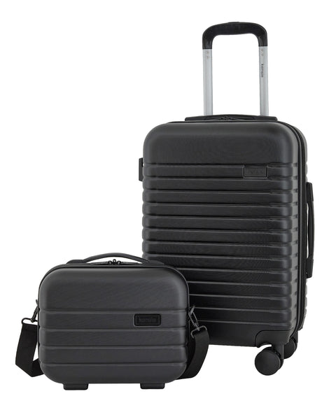 Kensie Graceful Collection Black  2 Piece Expandable Rolling Hardside Suitcase Set  | Kensie Graceful Collection in Lebanon
