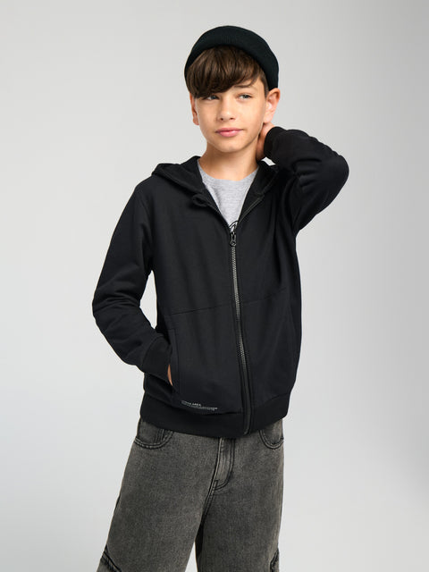 Sinsay Boy's Black Basic Zip Up Jacket | Sinsay in Lebanon