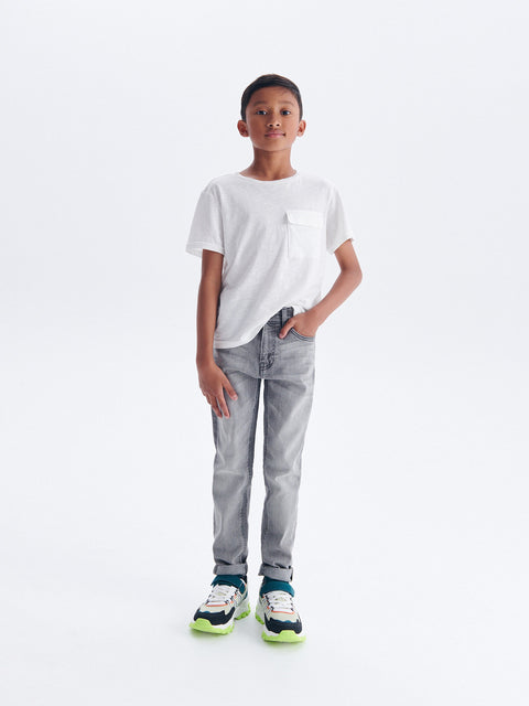 Reserved Boy's Grey Regular Fit Jeans With A Washed Effect | Reserved In Lebanon