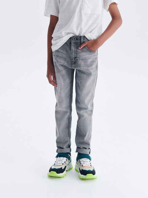 Reserved Boy's Grey Regular Fit Jeans With A Washed Effect | Reserved In Lebanon