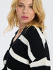 Sinsay Women's White & Black Striped Cardigan | Sinsay In Lebanon