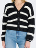 Sinsay Women's White & Black Striped Cardigan | Sinsay In Lebanon