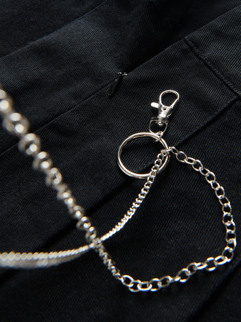 Reserved Girl's Black Pleated Skirt With Chain | Reserved In Lebanon