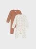Sinsay Baby Boy Overall 2-Pack White-Brown AYA