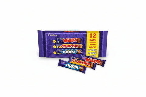 Cadbury Wispa / Crunchie / Boost Mixed Multipack 347.2g 12PK| Cadburry In Lebanon