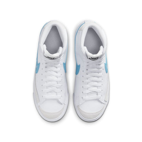Nike Women's White & Blue Blazer Mid GS Sneakers |Nike In Lebanon