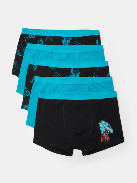 Sinsay Boy's Black/Blue 5pack  Boxers  | Sinsay in lebanon