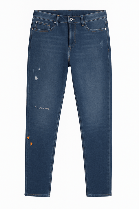 Lee 421 Women's Blue Slim Straight High-Rise Jeans | Lee in Lebanon