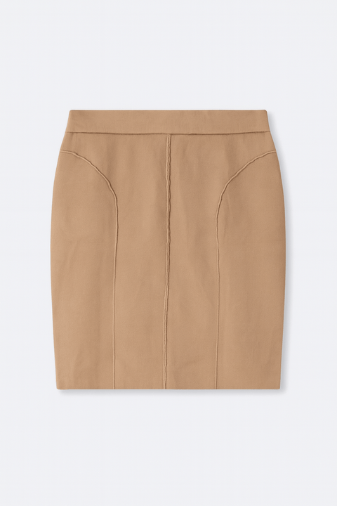 LeGer Women's Beige Straight Skirt |LeGer in Lebanon