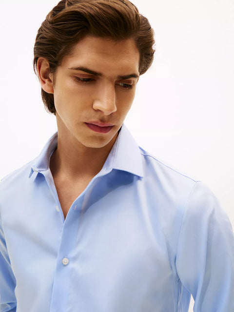 Tommy Hilfiger Men's Light Blue Slim Fit Dress Shirt | Tommy Hilfiger In Lebanon