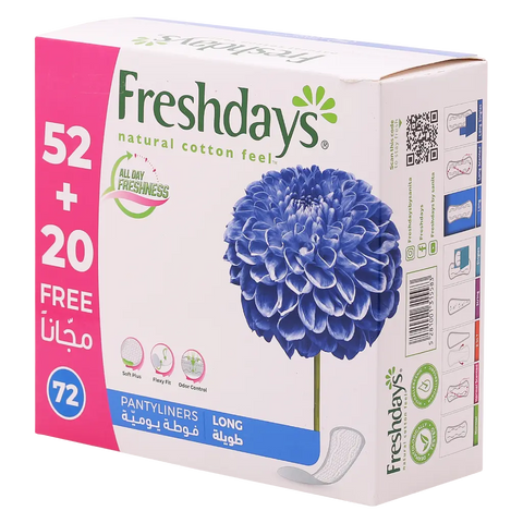 Freshdays Ladies Pads Long Grande 52+20 Pads | Freshdays  In Lebanon