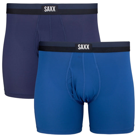 Saxx Men's Blue & Navy 2-Pack Sport Mesh Boxer | Saxx In Lebanon