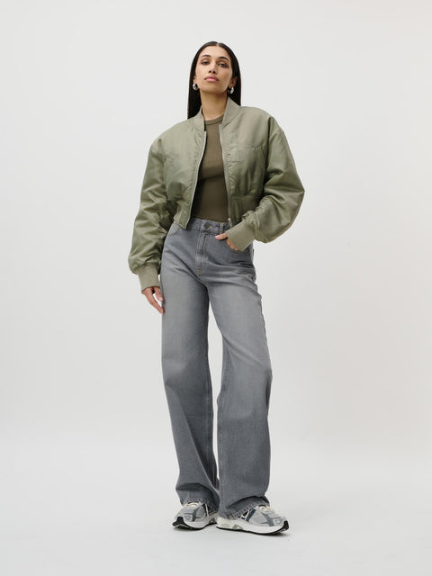 LeGer by Lena Gercke Women's Khaki Bomber Jackets | LeGer In Lebanon