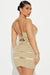 Forever 21 Women's Tan Multi Crisscross Mini Dress |Forever 21 In Lebanon