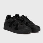 Trussardi Men's Black Lurel Cup Sneakers | Trussardi in Lebanon