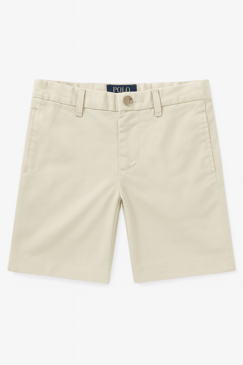 Polo Ralph Lauren Boy's Beige Flat-Front Chino Short |Polo Ralph Lauren In Lebanon