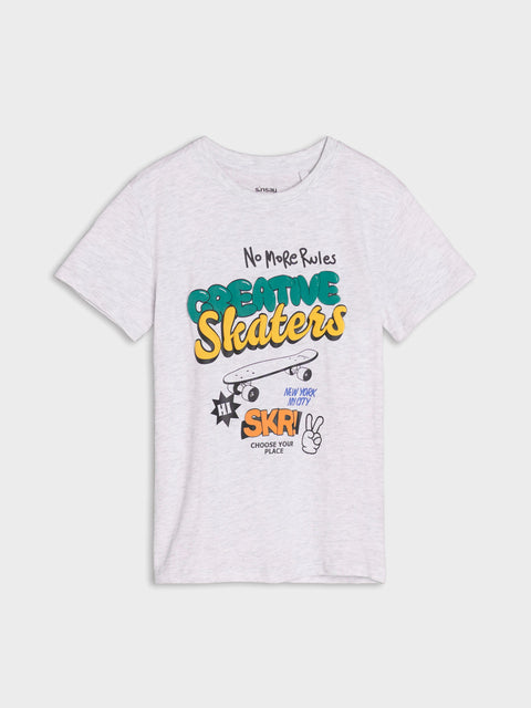 Sinsay Boy's Grey & Orange 2 Pack Short-Sleeve T-Shirt | Sinsay In Lebanon