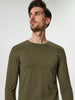 Sinsay Men's Olive Green Simple Cut Plain Blouse | Sinsay In Lebanon