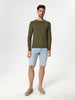 Sinsay Men's Olive Green Long Sleeve Plain Blouse | Sinsay In Lebanon