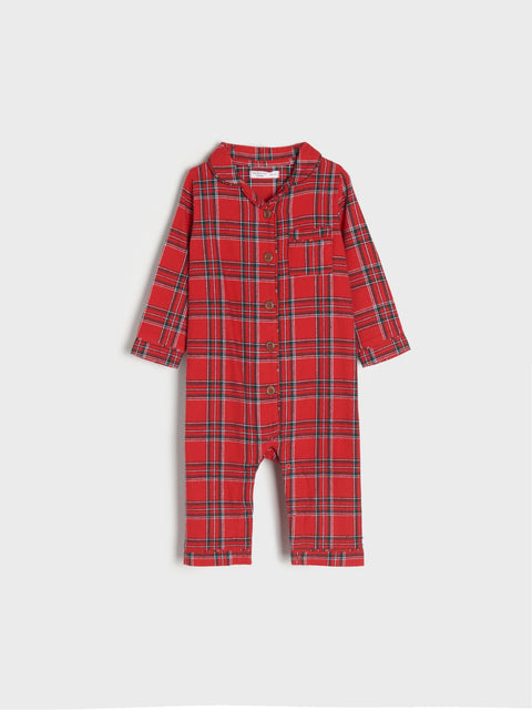 Sinsay Fox & Bunny Baby Girl's Red Short Sleeve Overall | Sinsay In Lebanon