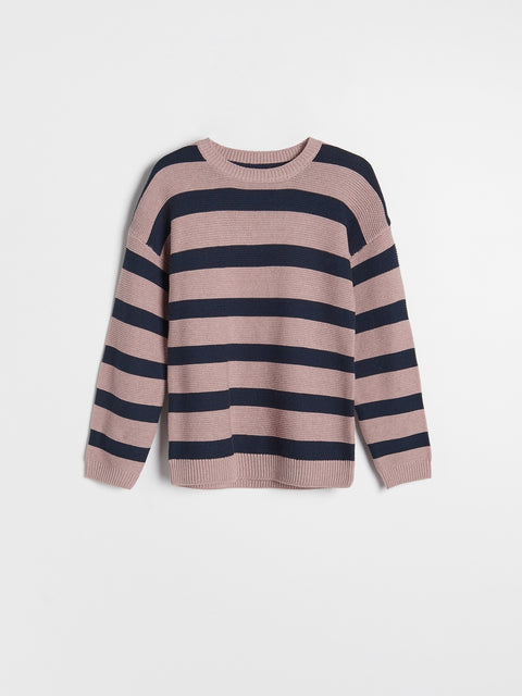 Reserved Boy's Navy Structured Striped Sweater | Reserved In Lebanon