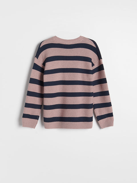 Reserved Boy's Navy Structured Striped Sweater | Reserved In Lebanon