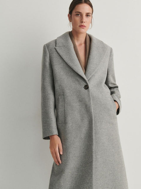 Reserved Women's Gray Wool Rich Coat |Reserved In Lebanon