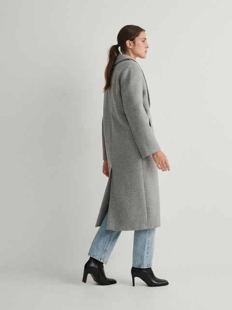 Reserved Women's Gray Wool Rich Coat |Reserved In Lebanon