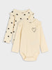 Sinsay Baby Girl's CREAM print 2 PACK bodysuit AYA