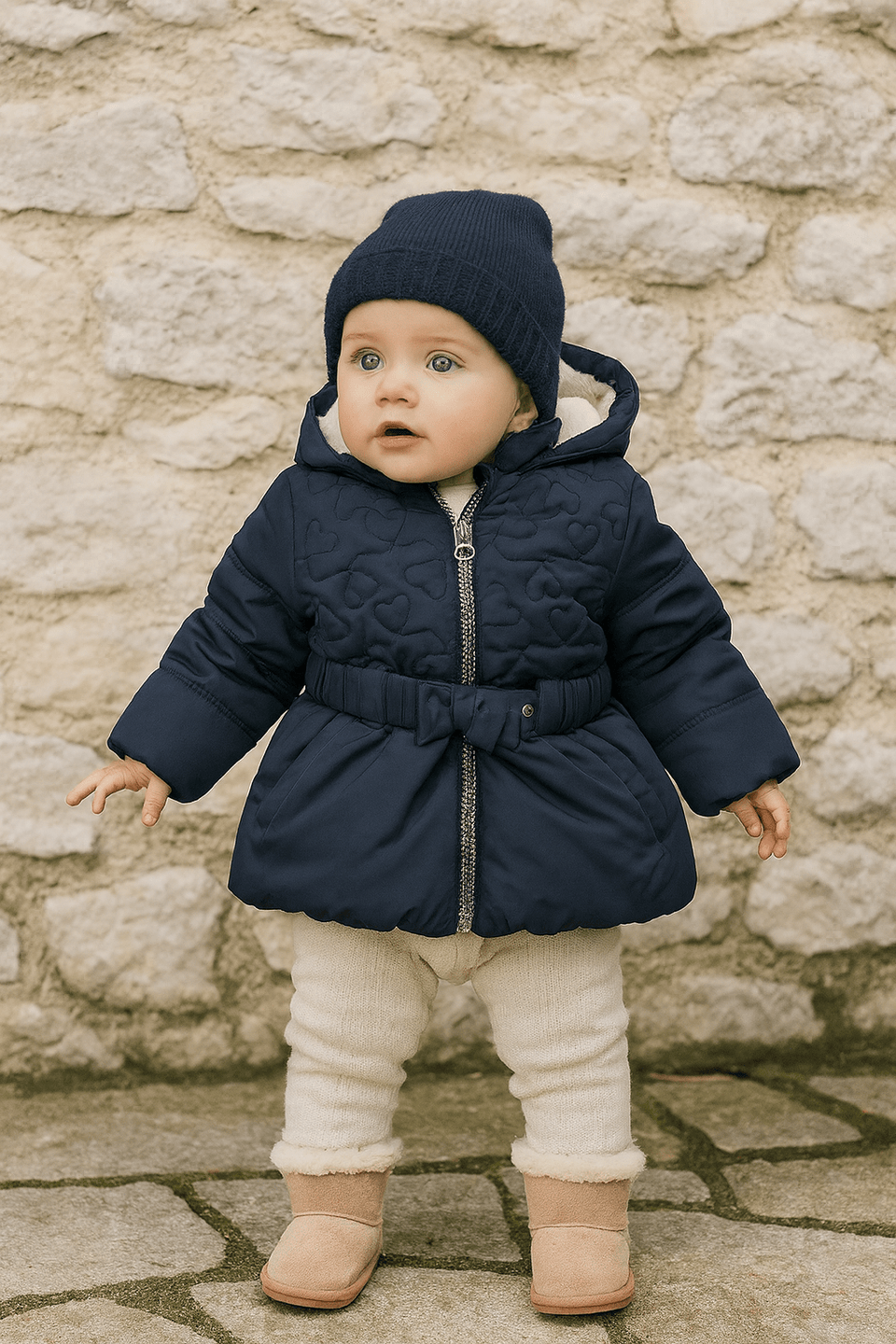 S.Oliver Baby Girl's Navy Puffer Jacket |S.Olive in Lebanon