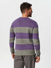 Sinsay Men's Purple & Grey Striped Ribbed Edges Sweaters | Sinsay In Lebanon