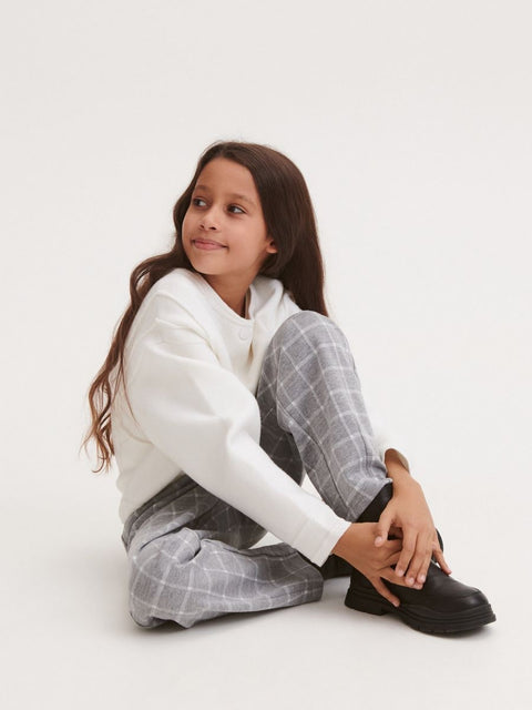 Reserved Girl's Gray Checkered Trouser |Reserved In Lebanon