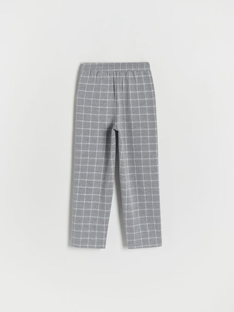 Reserved Girl's Gray Checkered Trouser |Reserved In Lebanon