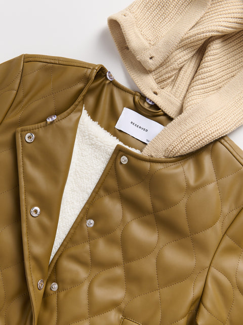 Reserved Girl's khaki Bomber Jacket With A Detachable Hood | Reserved In Lebanon