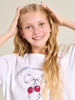 Sinsay Girl's White Short Sleeve Printed T-Shirt | Sinsay In Lebanon