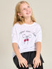Sinsay Girl's White Short Sleeve Printed T-Shirt | Sinsay In Lebanon