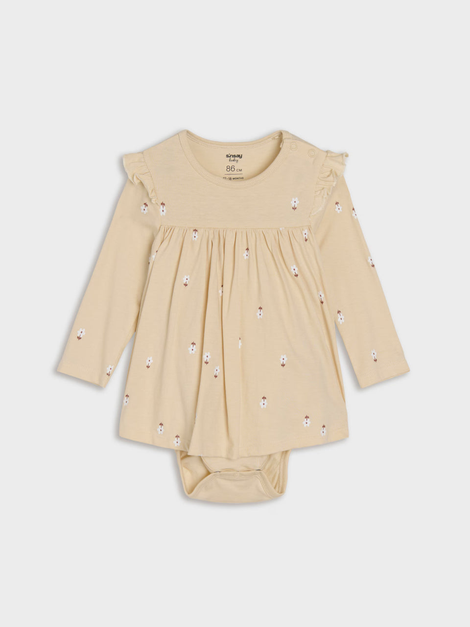 Sinsay Baby Girl's Nude Floral Pattern Dress | Sinsay In Lebanon