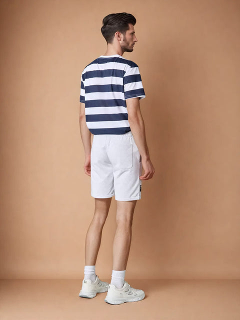 Sinsay Men's White & Navy Striped Short Sleeve T-Shirt | Sinsay In Lebanon