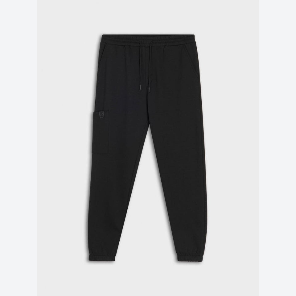 Sinsay Men's Black With Drawstring And Side Pocket Detail Sweatpants