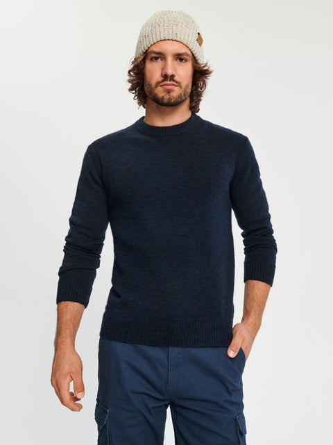 Sinsay Men's Navy Dropped Shoulders Sweater | Sinsay in Lebanon