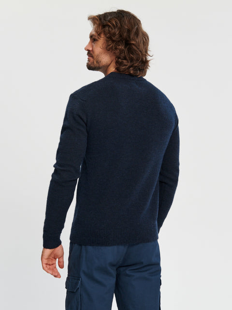 Sinsay Men's Navy Dropped Shoulders Sweater | Sinsay in Lebanon