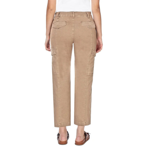 Well Worn Women's Tan Twill Cargo Pants | Well Worn In Lebanon